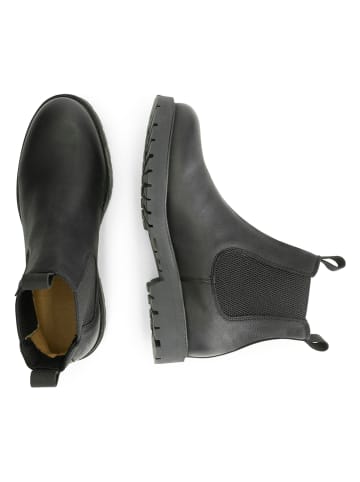 TRAVELIN' Leder-Chelsea-Boots "Risor" in Schwarz