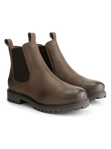 TRAVELIN' Leder-Chelsea-Boots "Risor" in Braun