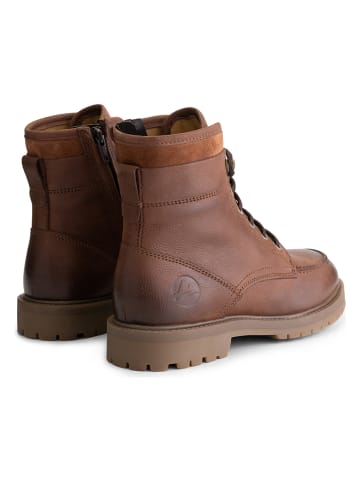 TRAVELIN' Leren boots "Storasund" lichtbruin