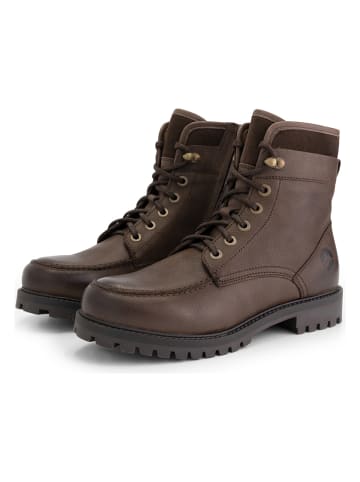TRAVELIN' Leder-Boots "Storasund" in Braun