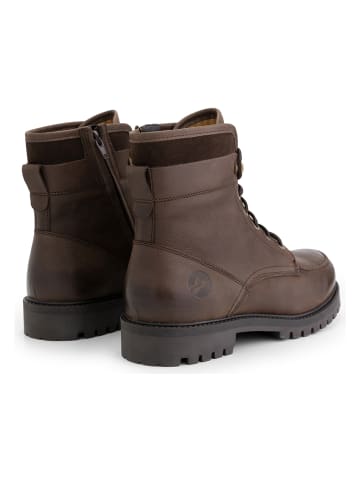 TRAVELIN' Leder-Boots "Storasund" in Braun