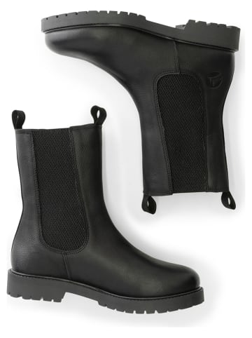 TRAVELIN' Leren chelseaboots "Suldal" zwart