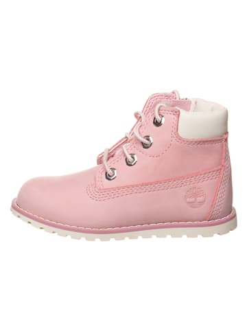 Timberland Leder-Boots "Pokeypine 6in" in Rosa