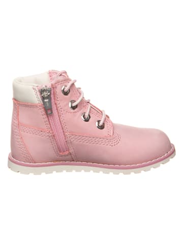Timberland Leren boots "Pokeypine 6in" lichtroze