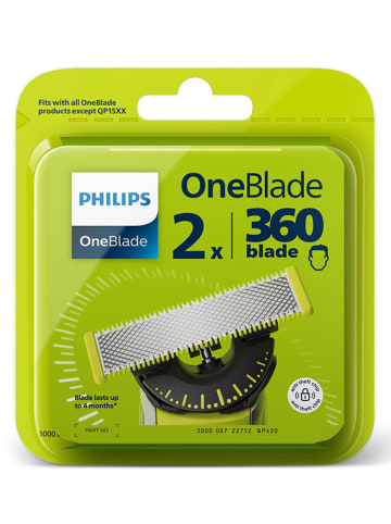 Philips Ersatzklingen "360 OneBlade" - 2 Stück