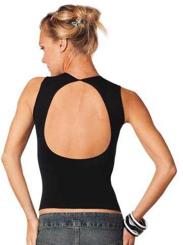 Intimidea Top in Schwarz
