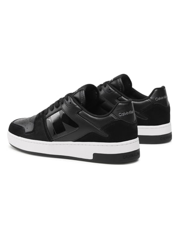 CALVIN KLEIN JEANS Leren sneakers zwart/wit