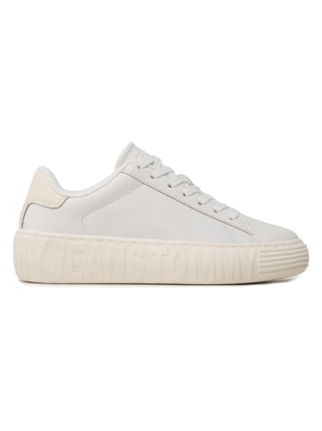 Tommy Hilfiger Shoes Leder-Sneakers in Creme