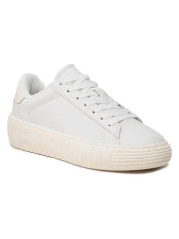 Tommy Hilfiger Shoes Leder-Sneakers in Creme