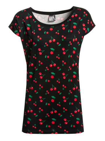 Pussy Deluxe Shirt "Cherries" in Schwarz