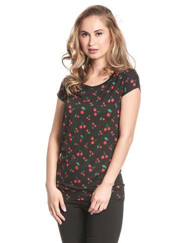 Pussy Deluxe Koszulka "Cherries" w kolorze czarnym