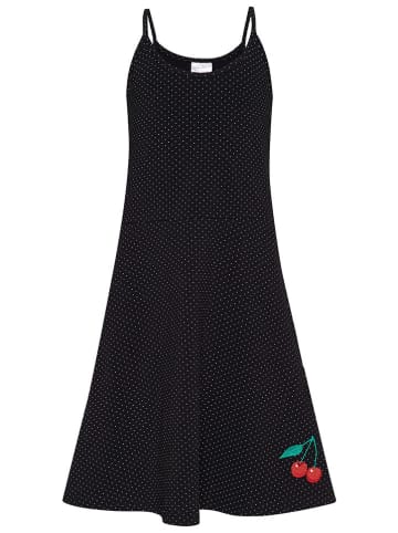 Pussy Deluxe Kleid "Dotties & Cherry" in Schwarz