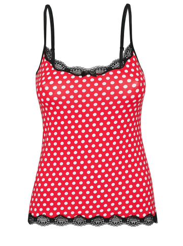 Pussy Deluxe Top "Dotties Classic" in Rot