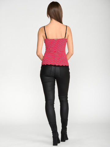 Pussy Deluxe Top "Dotties Classic" rood