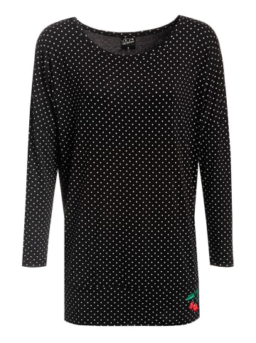 Pussy Deluxe Longsleeve "Little Dots" in Schwarz