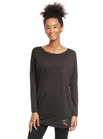 Pussy Deluxe Longsleeve "Little Dots" in Schwarz