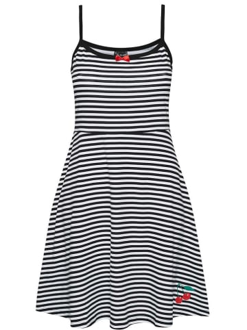 Pussy Deluxe Kleid "Stripey Classic" in Schwarz/ Weiß