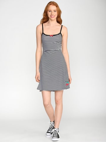 Pussy Deluxe Jurk "Stripey Classic" zwart/wit