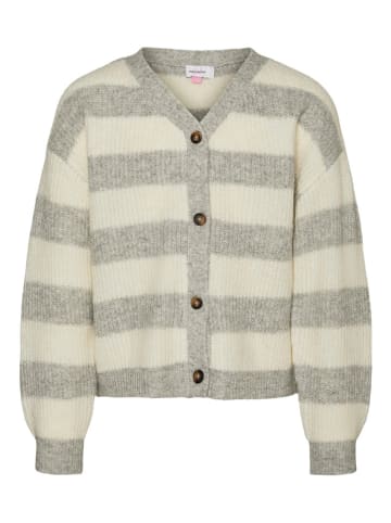 Vero Moda Girl Cardigan in Grau/ Creme