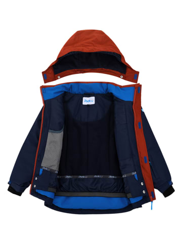 Peek U Ski-/snowboardjas "Cyrus" donkerblauw/rood