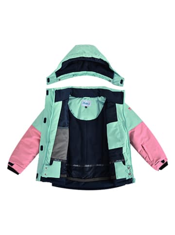 Peek U Ski-/snowboardjas "Ciel" mintgroen/lichtroze