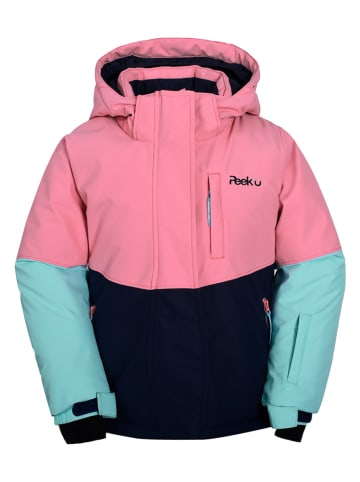 Peek U Ski-/snowboardjas "Ciel" lichtroze/mintgroen