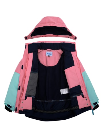 Peek U Ski-/snowboardjas "Ciel" lichtroze/mintgroen