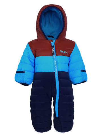 Peek U Winter-Overall "Colm" in Rot/ Hellblau