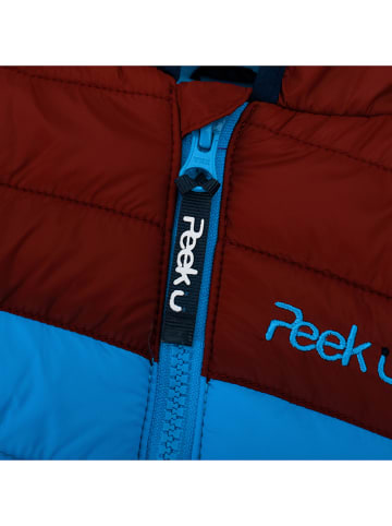 Peek U Winterpakje "Colm" rood/lichtblauw