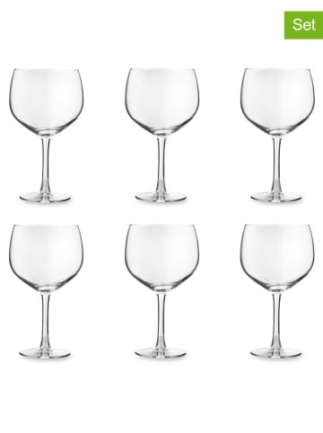 Trendy Kitchen by EXCÉLSA 6er-Set: Weingläser "Mixology" in Transparent - 650 ml