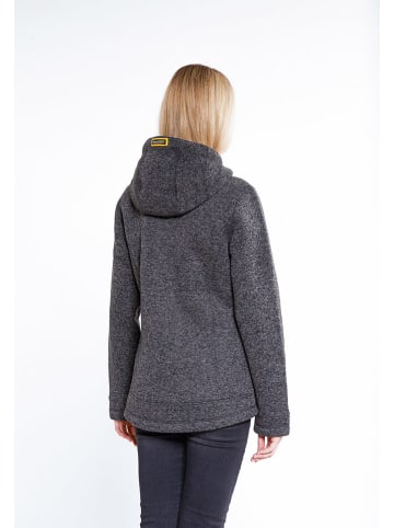 Schmuddelwedda Gebreide fleece vest antraciet