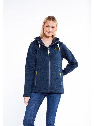 Schmuddelwedda Strickfleecejacke in Dunkelblau