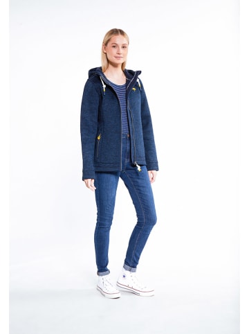 Schmuddelwedda Strickfleecejacke in Dunkelblau