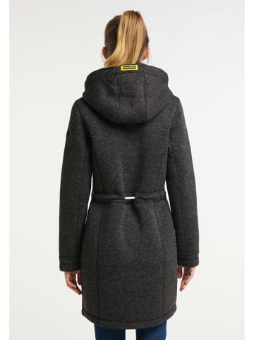 Schmuddelwedda Gebreide fleece mantel antraciet