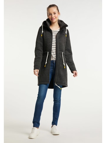 Schmuddelwedda Gebreide fleece mantel antraciet