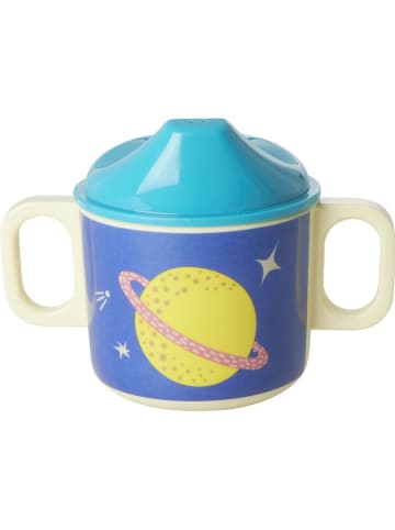 Rice Kinderdrinkbeker "Galaxy" blauw - (H)6,5 x Ø 7,5 cm