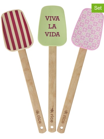 Rice 3er-Set: Teigschaber in Bunt - (L)26,5 cm