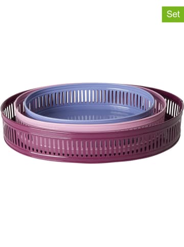 Rice 3er-Set: Tabletts in Lila/ Rosa/ Blau