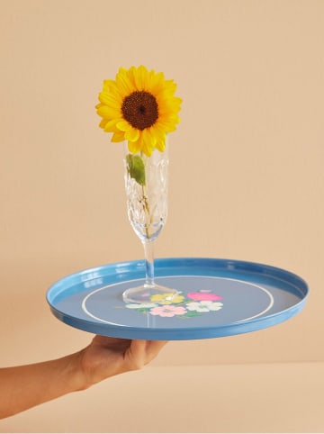 Rice Tablett in Blau - Ø 33 cm