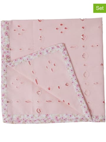 Rice 2er-Set: Tischservietten in Rosa - (L)40 x (B)40 cm