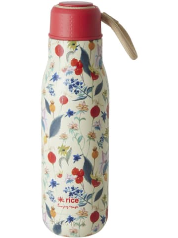 Rice Isolierflasche in Creme/ Rot - 500 ml