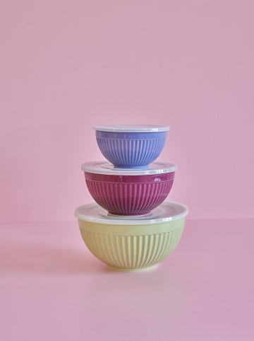 Rice 3er-Set: Schalen in Grün/ Lila/ Blau