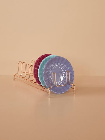 Rice 3-delige set: desertborden paars/roze/mintgroen - Ø 16,5 cm