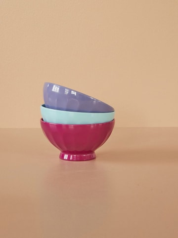 Rice 3er-Set: Schalen in Mint/ Lila/ Pink - Ø 14 cm