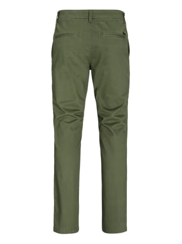 Jack & Jones Spodnie chino "Bolton" w kolorze oliwkowym