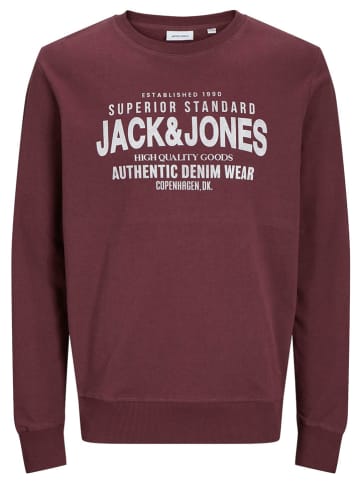Jack & Jones Sweatshirt "Jeans" bordeaux