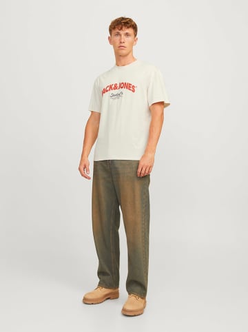 Jack & Jones Koszulka "Bronx" w kolorze kremowym