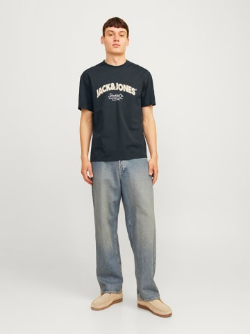 Jack & Jones Koszulka "Bronx" w kolorze granatowym