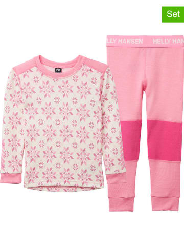 Helly Hansen 2tlg. Funktionswäscheset "Lifa Merino" in Rosa/ Pink