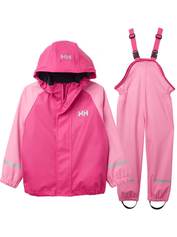 Helly Hansen 2-częściowy zestaw przeciwdeszczowy "Bergen" w kolorze różowo-jasnoróżowym